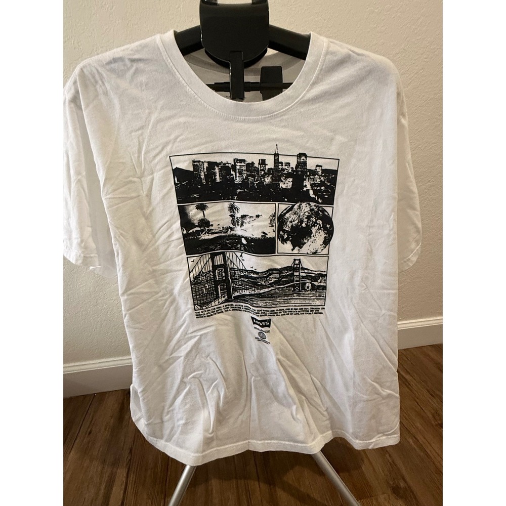 Levis XXL San Francisco Graphic T Shirt Golden Gate Bridge Worldwide Streetwear